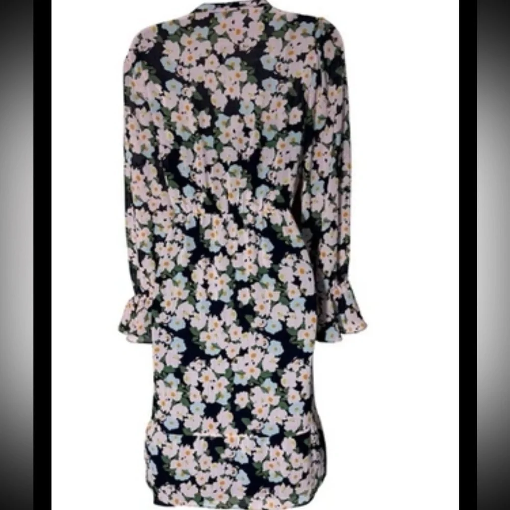 J.Crew Mercantile Drapey Tie Front Floral Dress Elastic Waist Size Small NEW